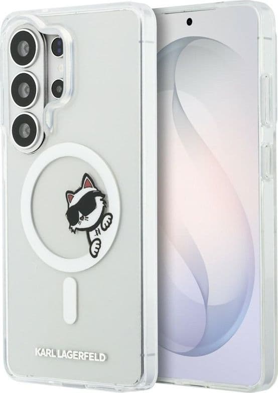 Karl Lagerfeld IML Peekaboo Choupette MagSafe - Custodia per Samsung Galaxy S26 Ultra (trasparente)