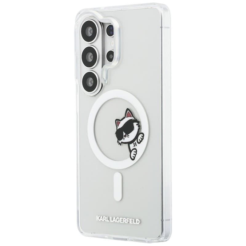 Karl Lagerfeld IML Peekaboo Choupette MagSafe - Custodia per Samsung Galaxy S26 Ultra (trasparente) - 2