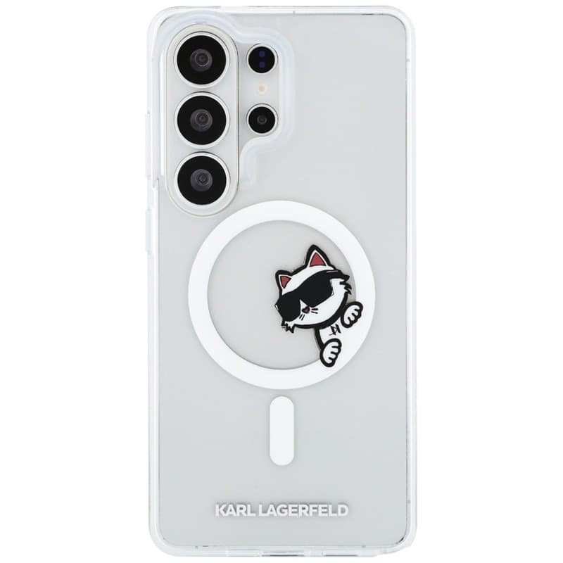 Karl Lagerfeld IML Peekaboo Choupette MagSafe - Custodia per Samsung Galaxy S26 Ultra (trasparente) - 3