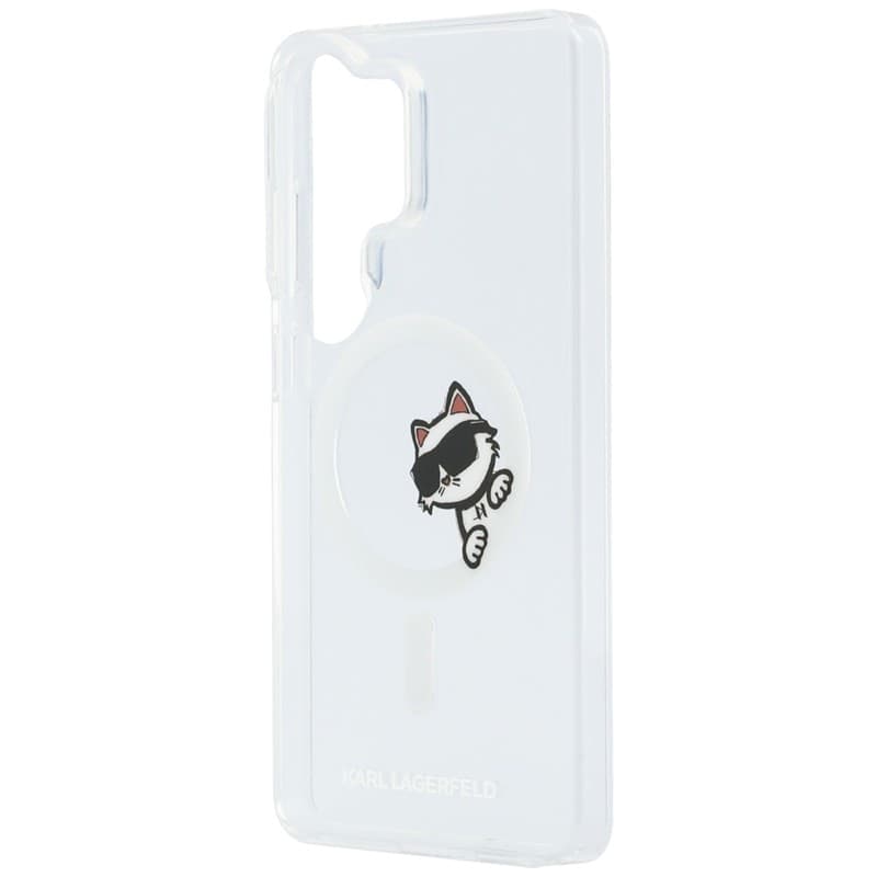 Karl Lagerfeld IML Peekaboo Choupette MagSafe - Custodia per Samsung Galaxy S26 Ultra (trasparente) - 6