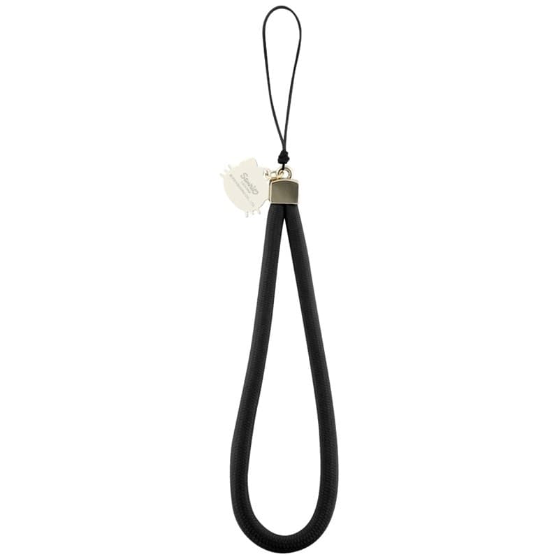 Hello Kitty Nylon Cord Kitty Head - Phone Charm (Black) - 2