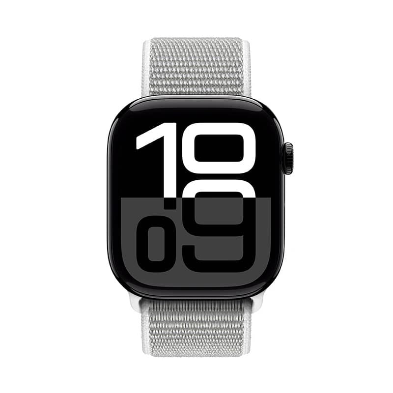 Cinturino sportivo Crong in nylon per Apple Watch 44/45/46/49 mm (grigio argento) - 2