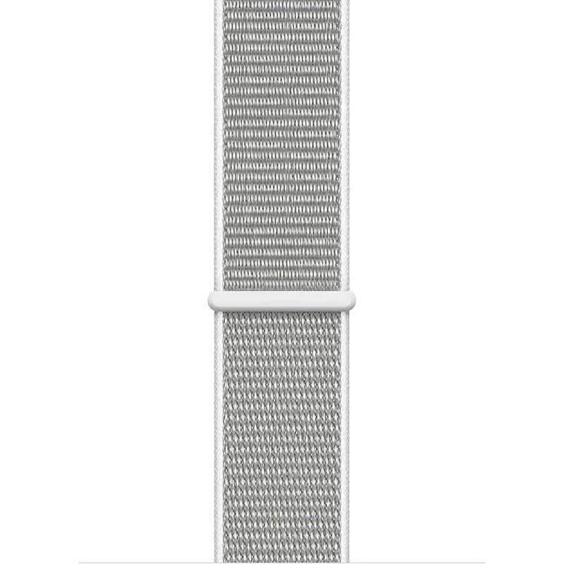 Cinturino sportivo Crong in nylon per Apple Watch 44/45/46/49 mm (grigio argento) - 3