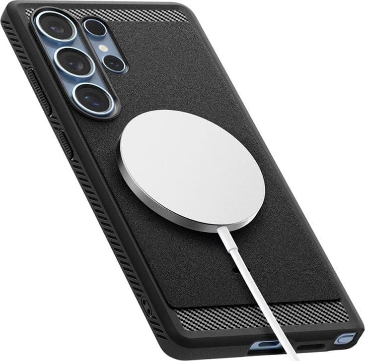 Spigen Rugged Armor Mag MagSafe - Case for Samsung Galaxy S25 Ultra (Matte Black) - 10