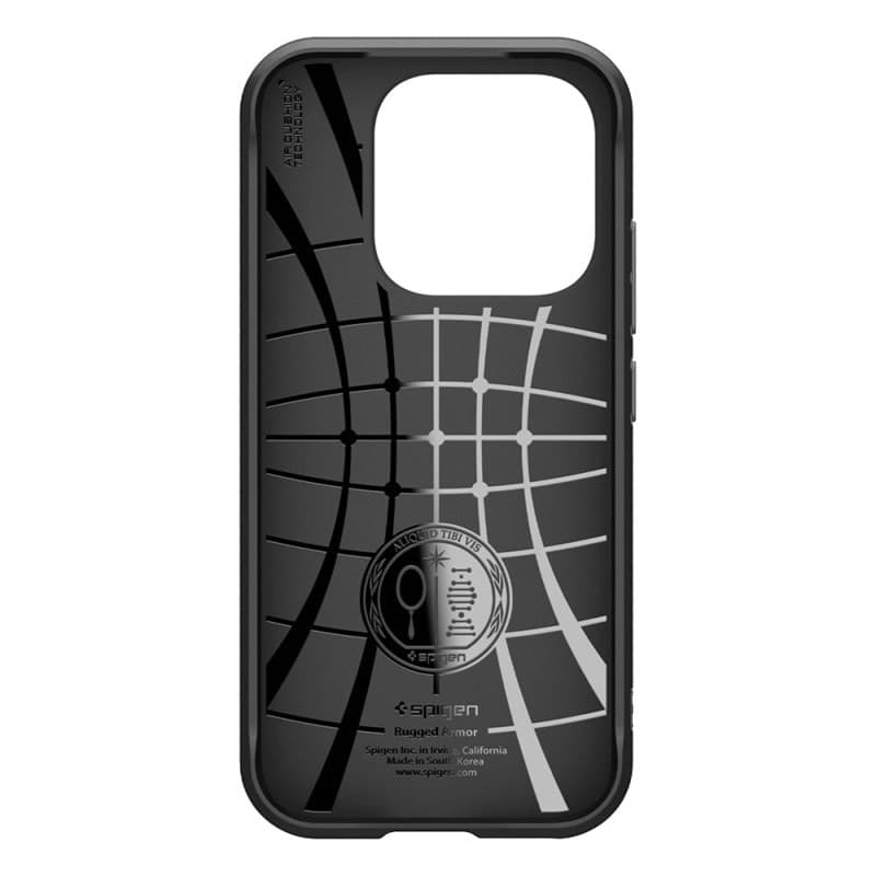 Spigen Rugged Armor - Custodia per Xiaomi 17 (nero opaco) - 3