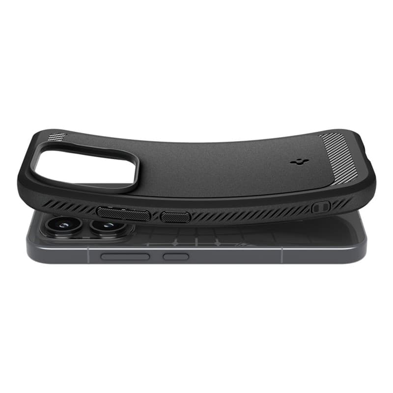 Spigen Rugged Armor - Custodia per Xiaomi 17 (nero opaco) - 9