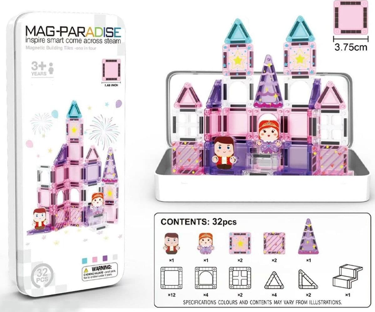 Magnetic Nano Piastrelle Castle Princess 32