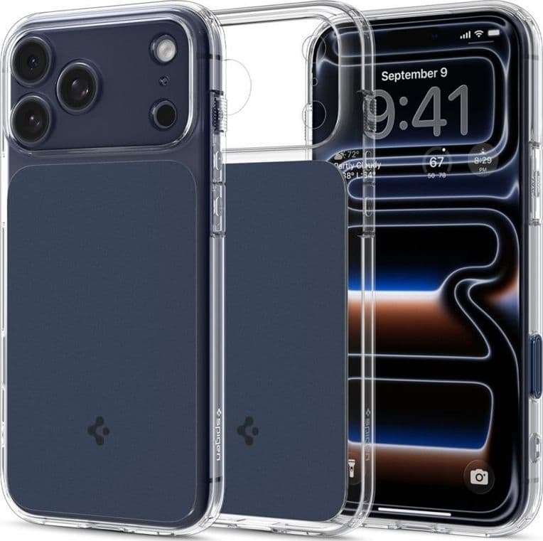 Spigen Ultra Hybrid T Mag MagSafe - Custodia per iPhone 17 Pro (blu opaco)