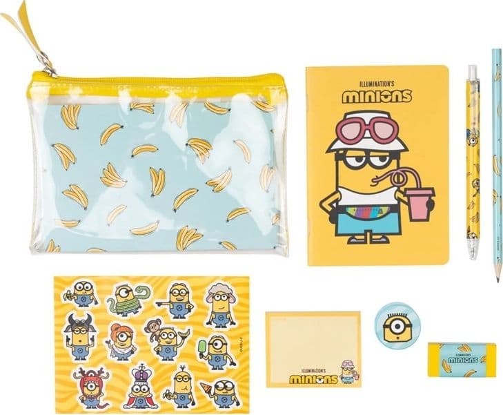 Set da scrittura a tema Minions - Cibo (8 pezzi)