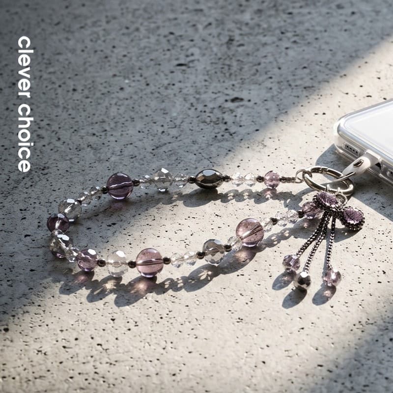Crong Phone Charm - Ciondolo per cordino del telefono (fiocco argento) - 2