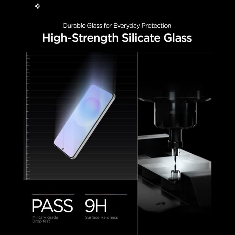 Spigen GLAS.TR EZ Fit Pro Confezione da 2 - Pellicole protettive in vetro temperato per Samsung Galaxy A57 5G (2 pezzi) - 9
