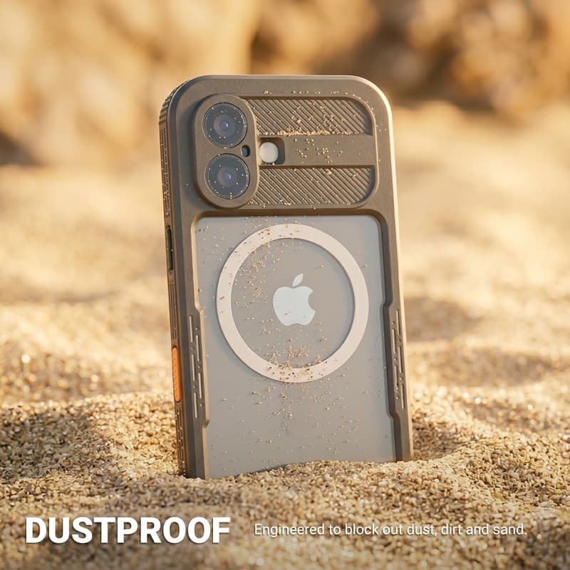 Crong Seal Cover - Custodia impermeabile IP68 per iPhone 17 (nera) - 9