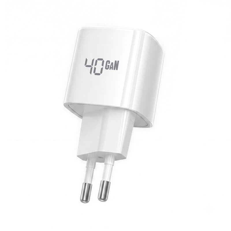 Crong NEO GaN Charger - Caricabatterie USB-C 40W PD con AVS (bianco) - 3