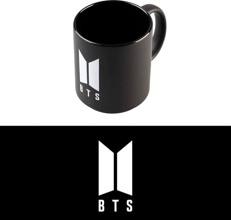 Tazza in ceramica BTS in confezione regalo da 350 ml (nera) - 2