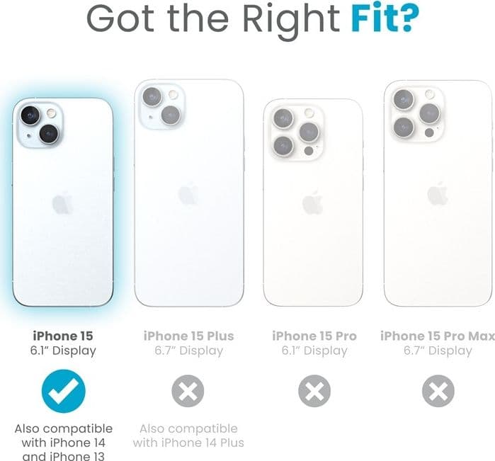 Speck Candyshell Grip MagSafe - Custodia per iPhone 17e / 16e / 15 / 14 / 13 (bianco / nero) - 7