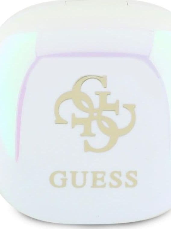 Guess 4G Printed Logo - Bluetooth TWS Headphones + Charging Case (White) - 2