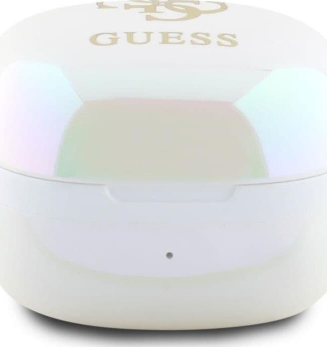 Guess 4G Printed Logo - Bluetooth TWS Headphones + Charging Case (White) - 3