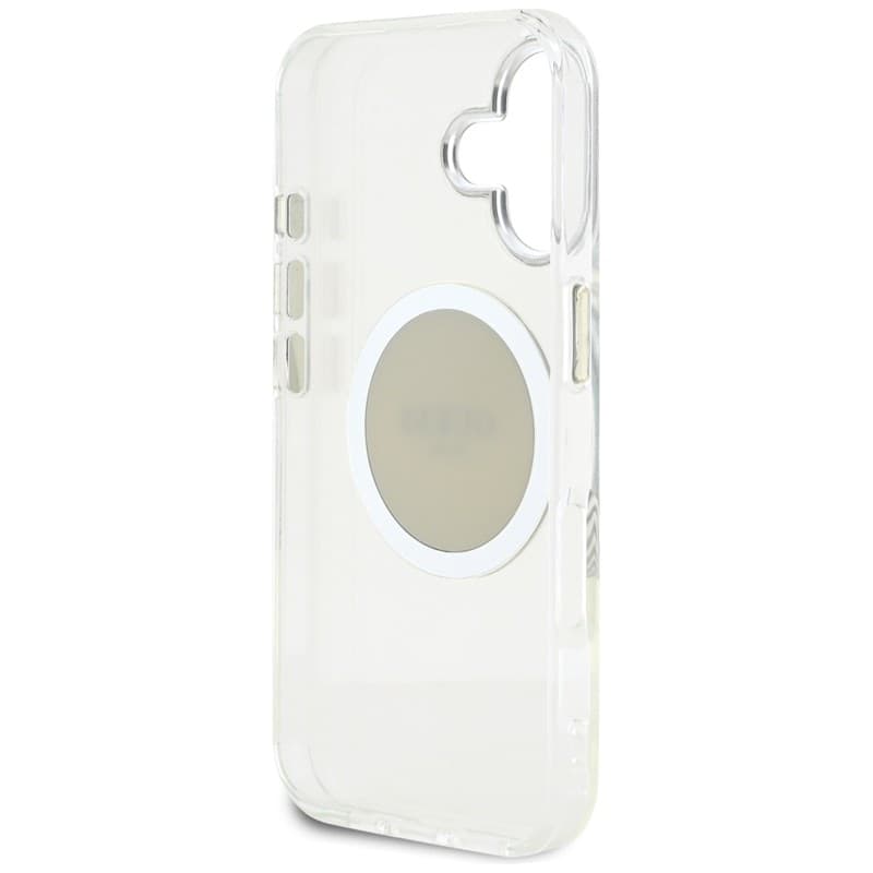 Guess IML Metal Colored Circle Classic Logo MagSafe - Case for iPhone 16 (gray) - 7