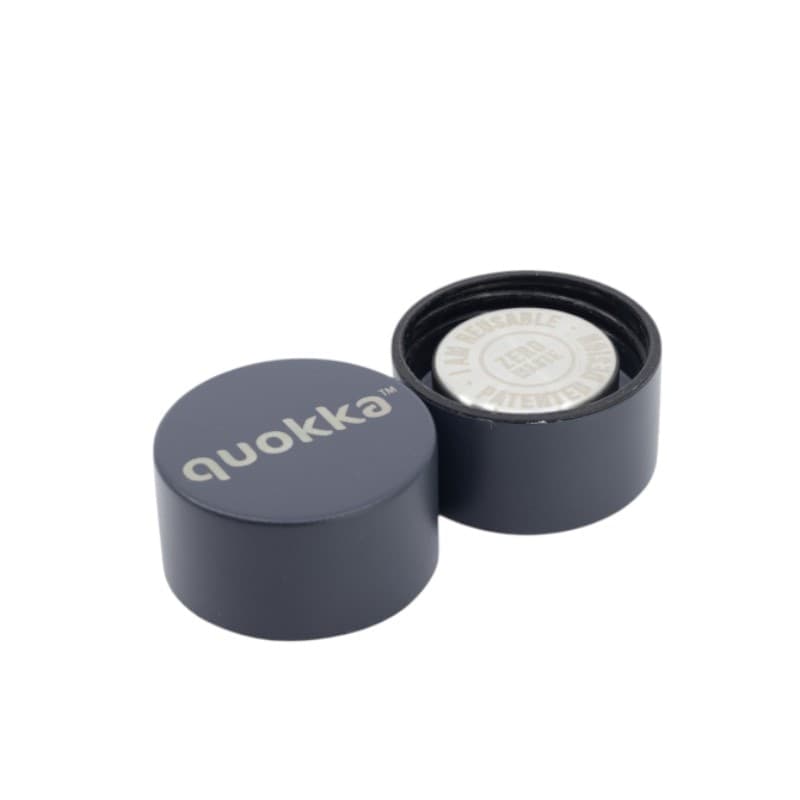 Quokka Solid con cinturino - Thermos in acciaio inossidabile da 630 ml con cinturino (ardesia) - 4