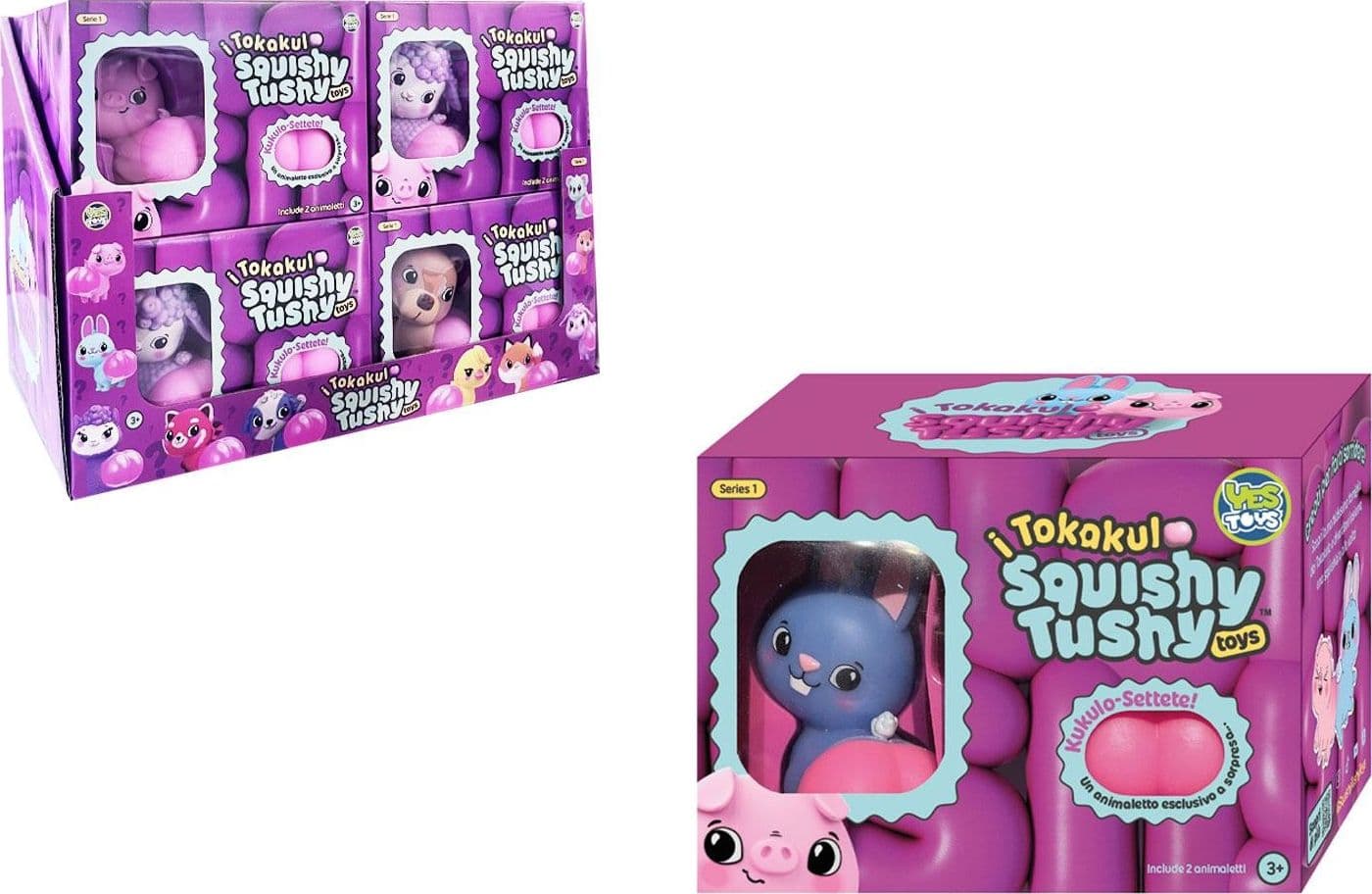 Squishy Tushy Tokakulo pack 2 pz e 1 Mistery - 2