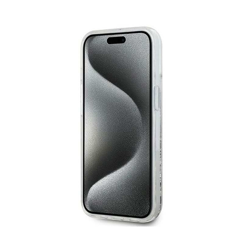 Karl Lagerfeld Liquid Glitter Choupette Head MagSafe - iPhone 13 Case (Transparent) - 5