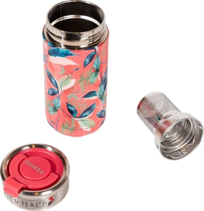 Tazza termica Quokka Boost in acciaio inox con infusore, 400 ml (rosa esotico) - 2