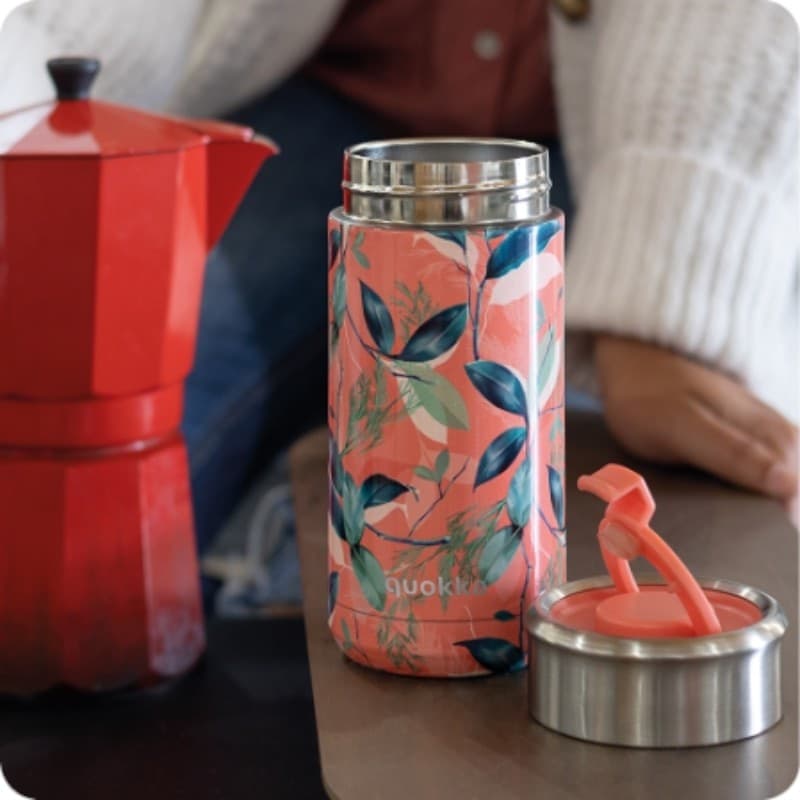 Tazza termica Quokka Boost in acciaio inox con infusore, 400 ml (rosa esotico) - 3