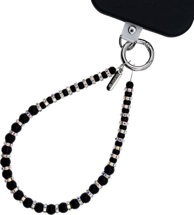 Crong Phone Charm - Ciondolo per telefono con cordino (perline di mezzanotte)