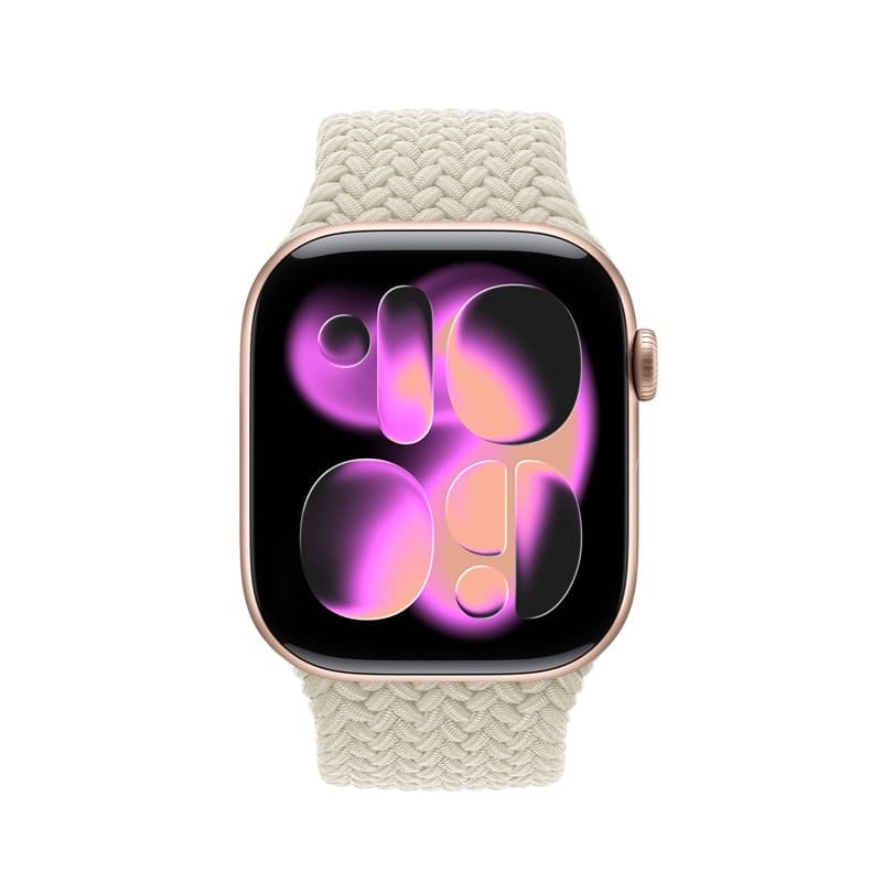 Cinturino Crong Wave - Cinturino intrecciato per Apple Watch 38/40/41/42 mm (beige) - 2