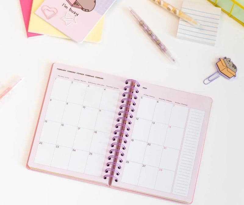 Pusheen - Calendario / Agenda settimanale A5 della collezione Frutta 2026/2027 - 4