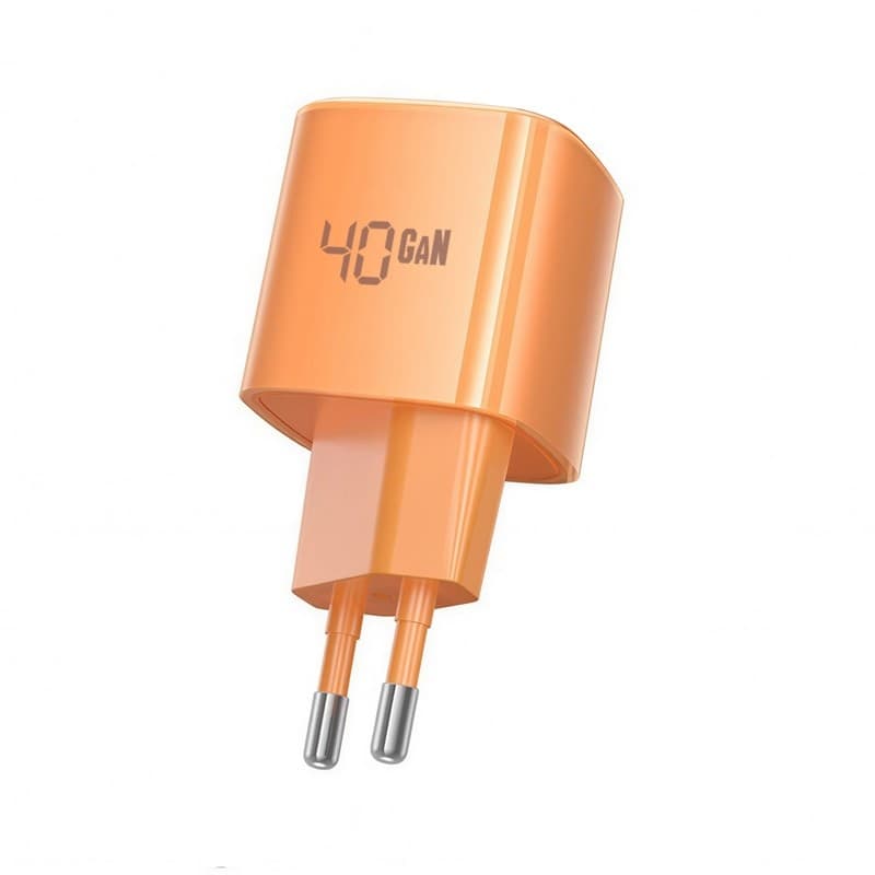 Caricabatterie Crong NEO GaN - Caricabatterie USB-C 40W PD con AVS (Arancione) - 3