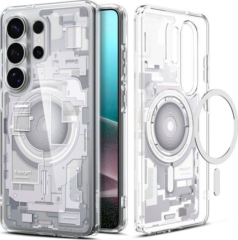 Spigen Ultra Hybrid Mag MagSafe - Custodia per Samsung Galaxy S26 Ultra (Zero One White) - 2
