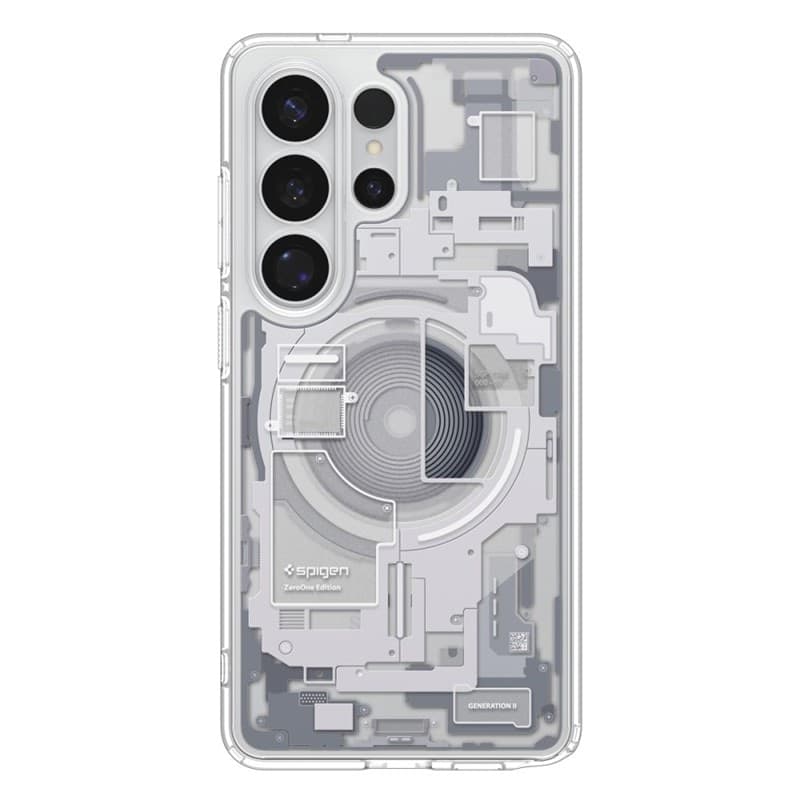 Spigen Ultra Hybrid Mag MagSafe - Custodia per Samsung Galaxy S26 Ultra (Zero One White) - 3