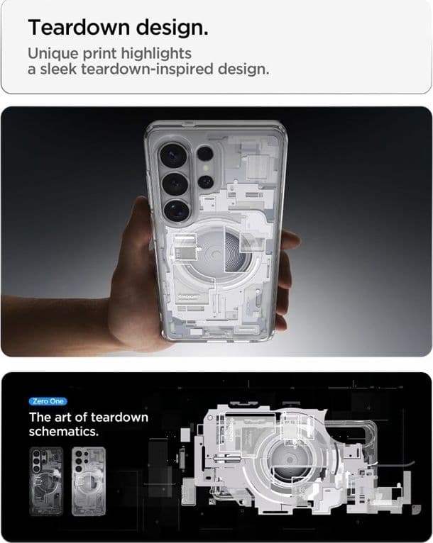 Spigen Ultra Hybrid Mag MagSafe - Custodia per Samsung Galaxy S26 Ultra (Zero One White) - 9