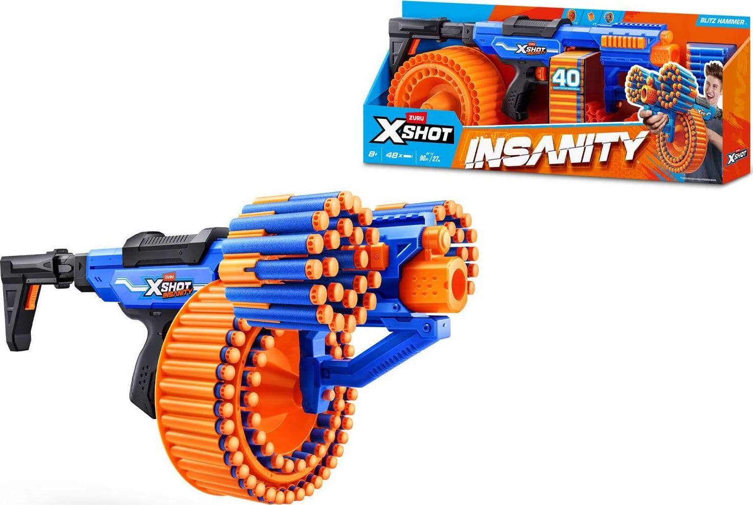 X-Shot Insanity Hammer 48 Dardi