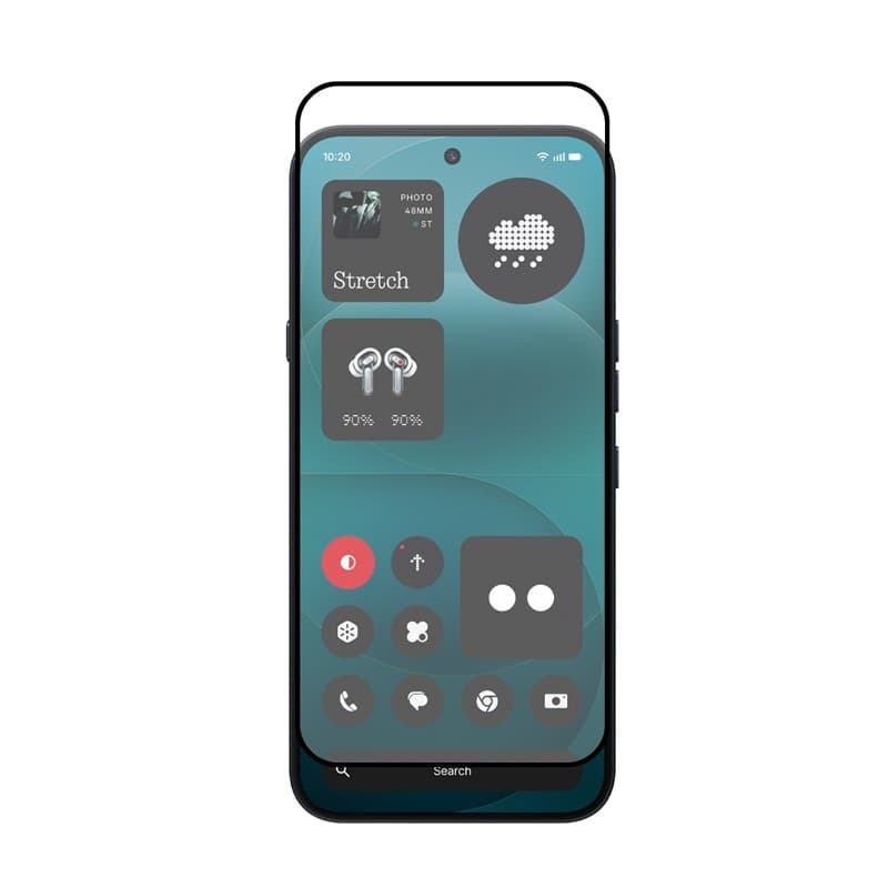 Crong 3D Armour Glass Lite - Vetro temperato con colla integrale per Nothing Phone 4a Pro - 3
