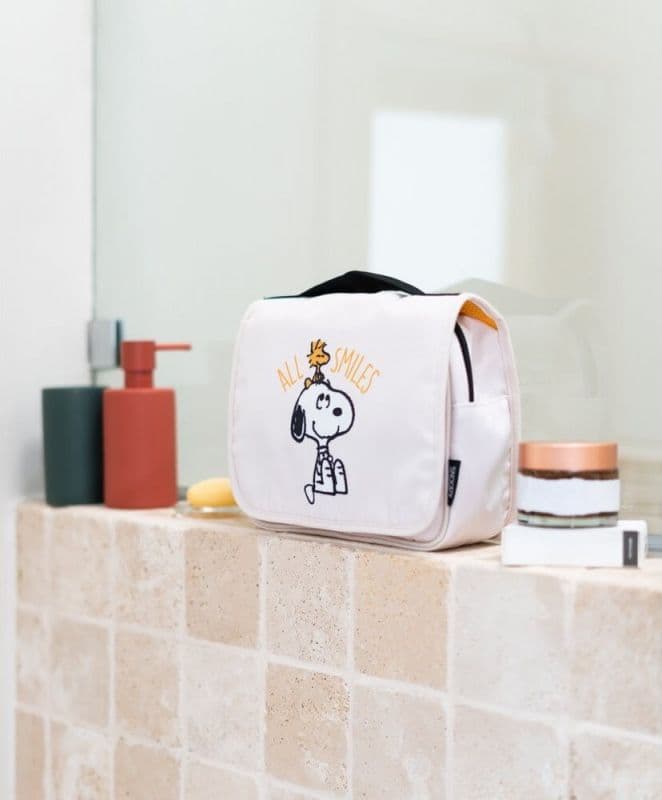 Snoopy - Travel Toiletry Bag with Hanging Hook - 4