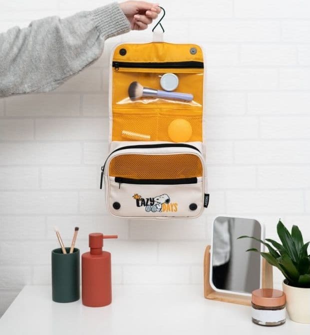 Snoopy - Travel Toiletry Bag with Hanging Hook - 8