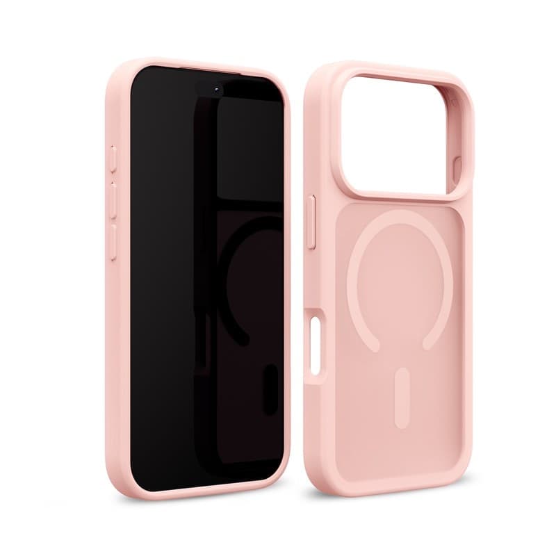 Crong Hybrid Matte Magnetic - Custodia MagSafe per iPhone 18 Pro Max / 17 Pro Max (Rosa) - 2