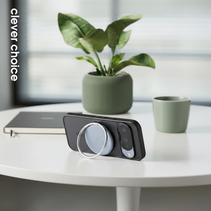 Crong Hybrid Matte Magnetic - Custodia MagSafe per Google Pixel 11 (Nero) - 6