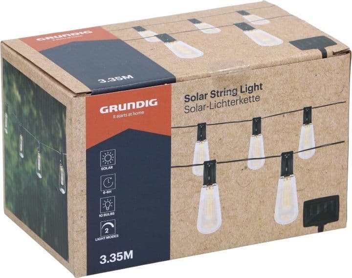 Grundig - Solar Garden LED Lights 3.35 m - 8