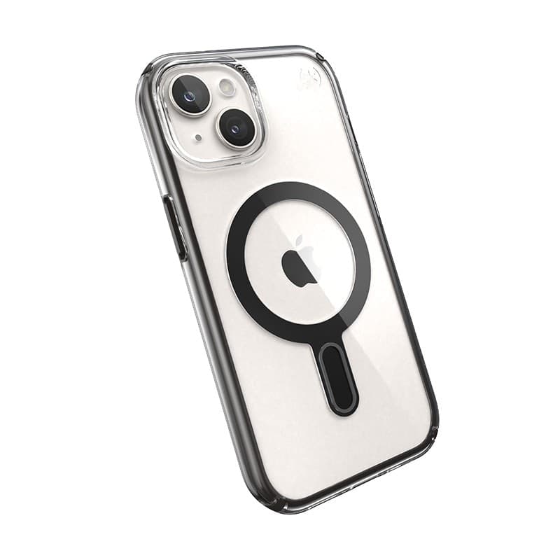 Speck Presidio Perfect-Clear ClickLock & MagSafe - Custodia per iPhone 16e / iPhone 15 / iPhone 14 / iPhone 13 (Trasparente / Ne - 6