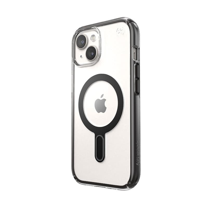 Speck Presidio Perfect-Clear ClickLock & MagSafe - Custodia per iPhone 16e / iPhone 15 / iPhone 14 / iPhone 13 (Trasparente / Ne - 7