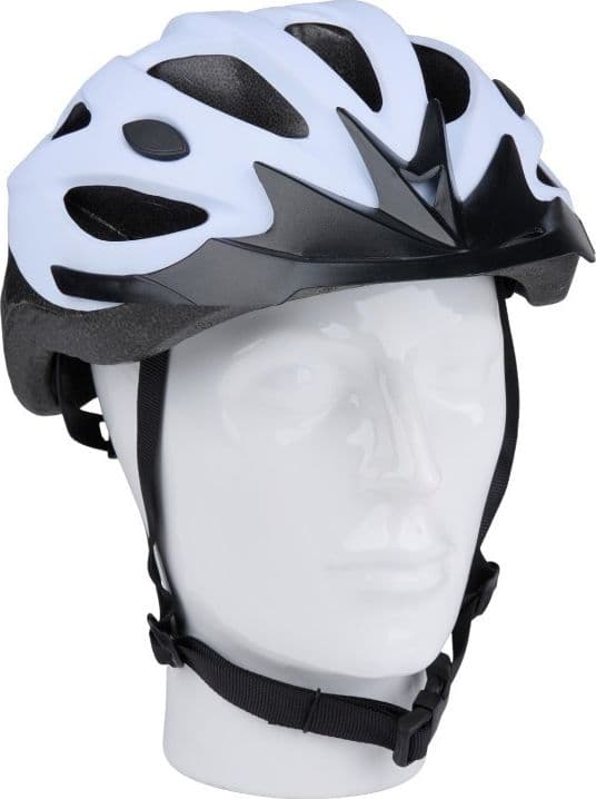Dunlop - Casco da MTB regolabile, taglia L 58-61 cm (bianco-nero) - 3