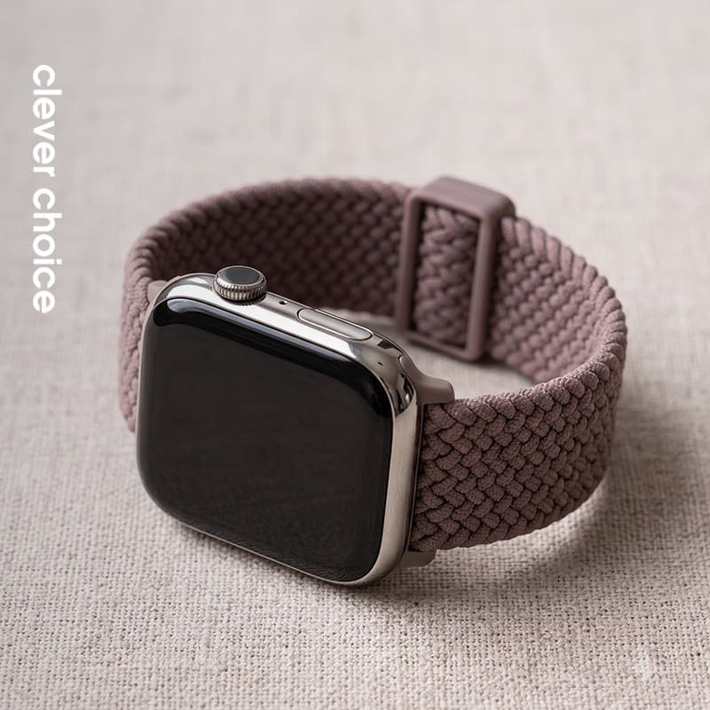 Cinturino intrecciato Crong Wave per Apple Watch 44/45/46/49 mm (marrone) - 3