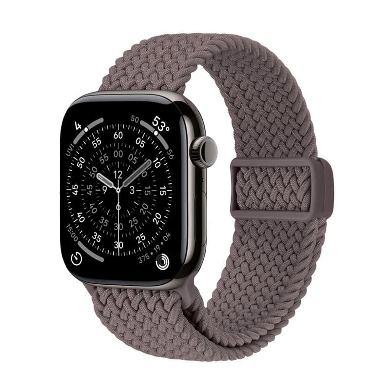 Cinturino intrecciato Crong Wave per Apple Watch 44/45/46/49 mm (marrone) - 5