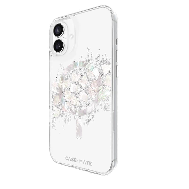Case-Mate Karat MagSafe - Case for iPhone 16 Plus with Pearl Inlay (A Touch of Pearl) - 4