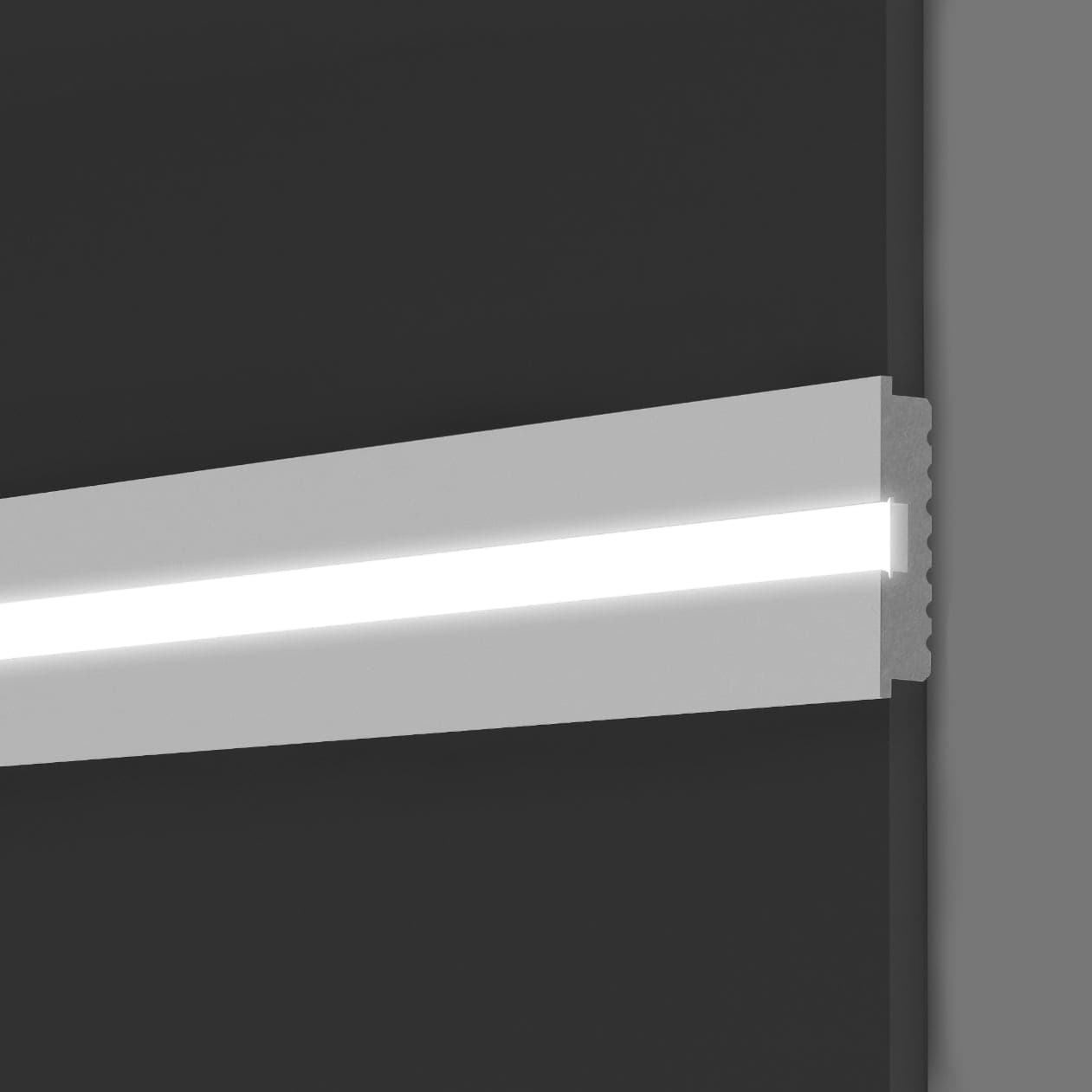 Profilo LED da Incasso per Cartongesso in Polimero 17x80x2700 mm – JX183 – Venduto al Metro Lineare - 10