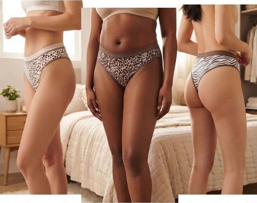 Cotonella Tre Slip Brasiliana Midi in Cotone GD505
