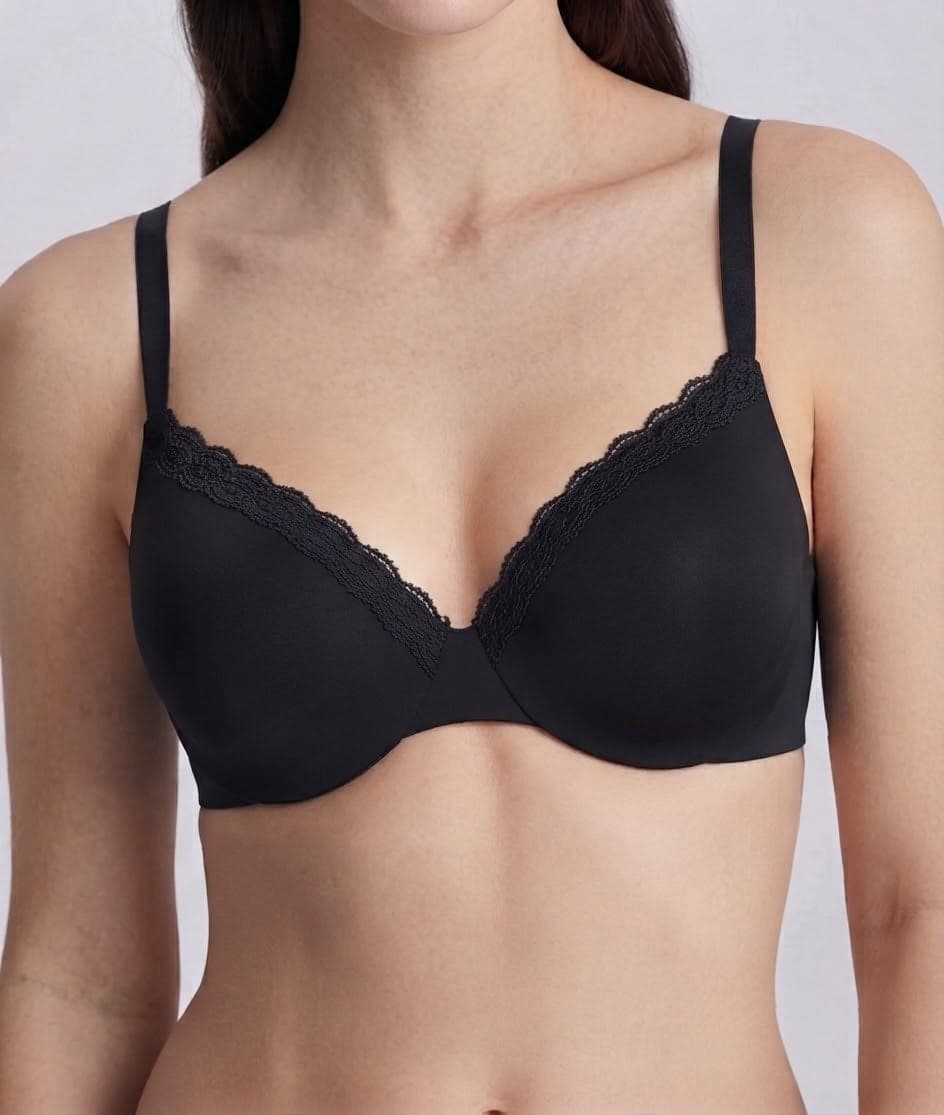 Reggiseno Balconcino Ilaria in Microfibra con Pizzo